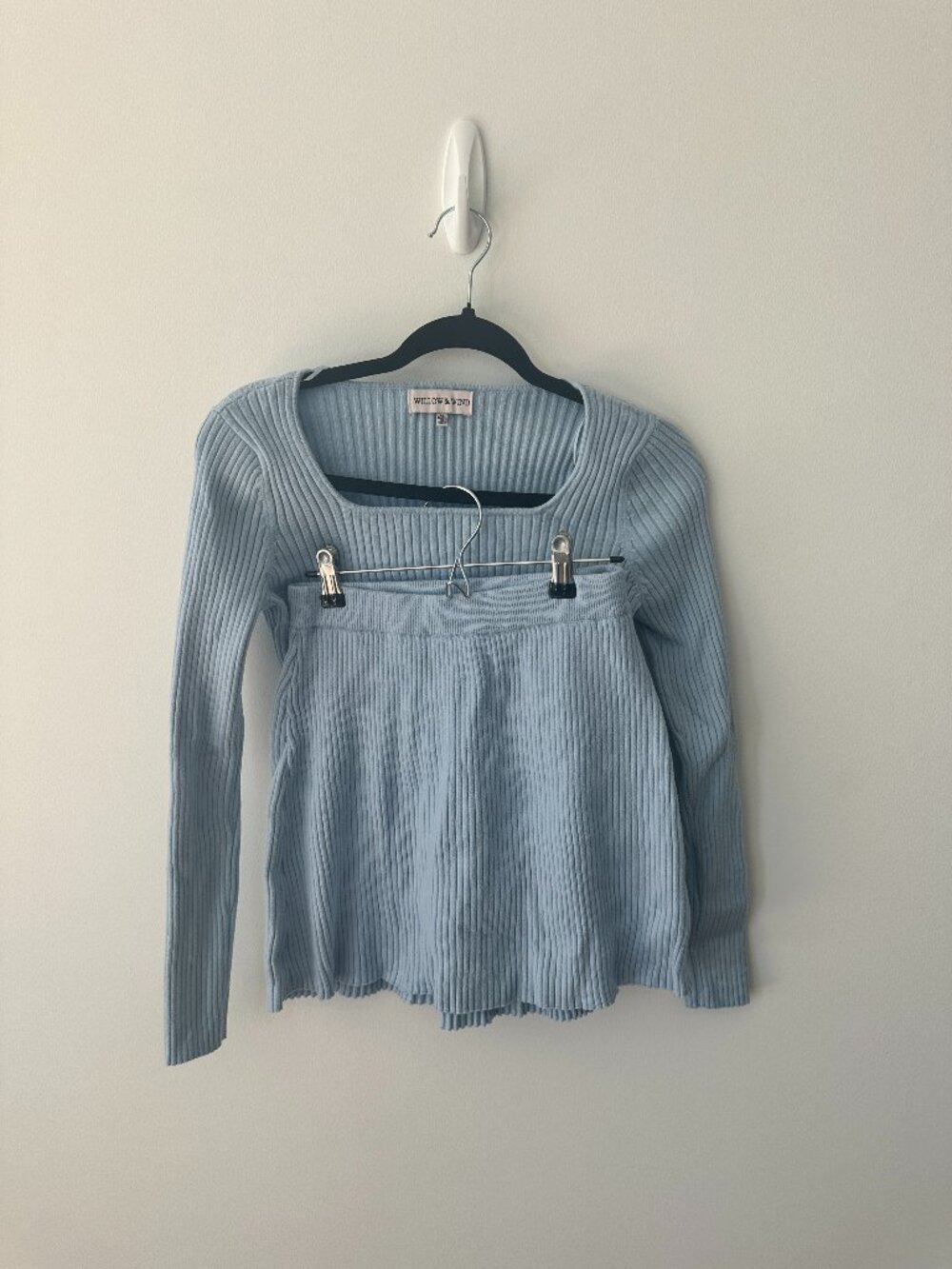 Willow & Wind Baby Blue Knit Two-Piece Set